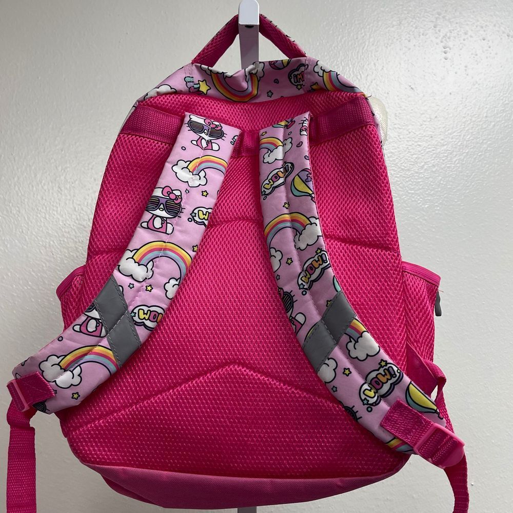 Hello Kitty Rainbow Sequin Backpack Holographic Iridescent School Bag - Picture 6 of 16
